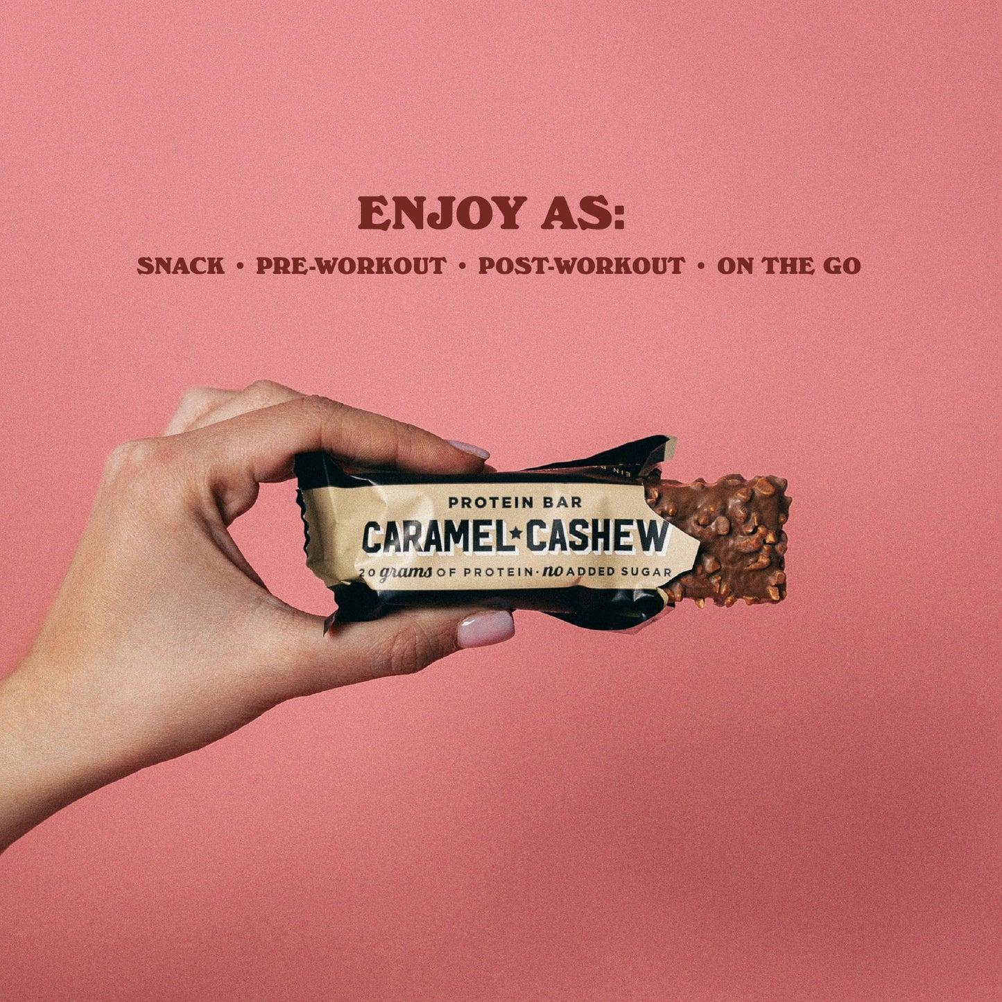 Barebells Protein Bars Caramel Cashew - 12 Count, 20g High Protein Treats - Chocolate Nutrition Bar with 1g Total Sugars - On-The-Go Breakfast or Post-Workout Snack - Medaid International