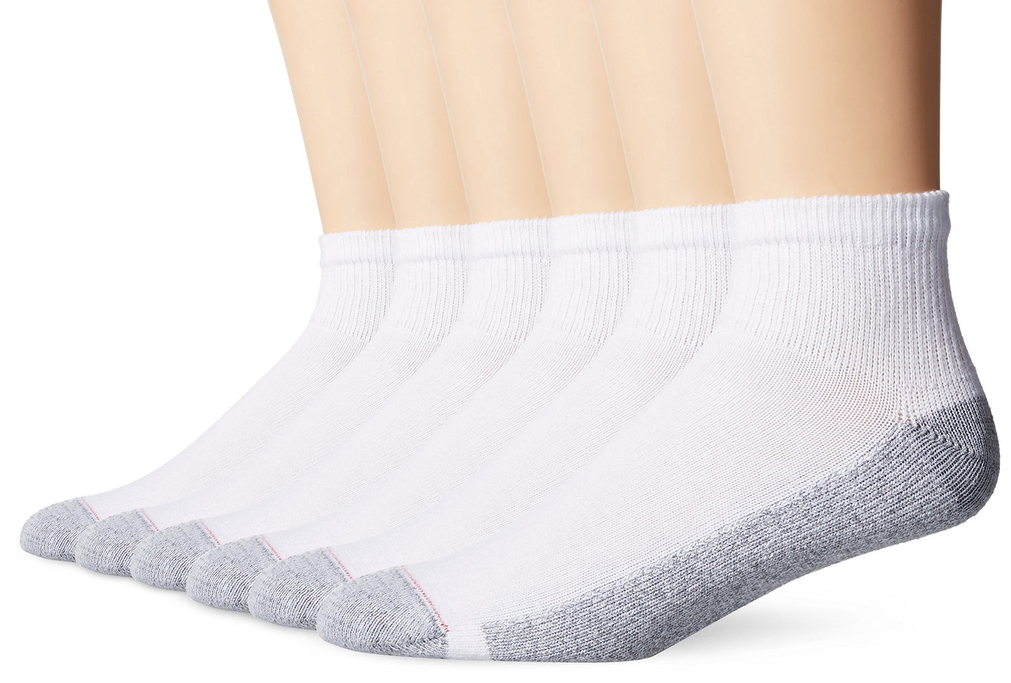 Hanes mens Hanes Men's Performance Ankle Socks, 6-pair Pack casual socks, White, 6 12 US - Medaid International