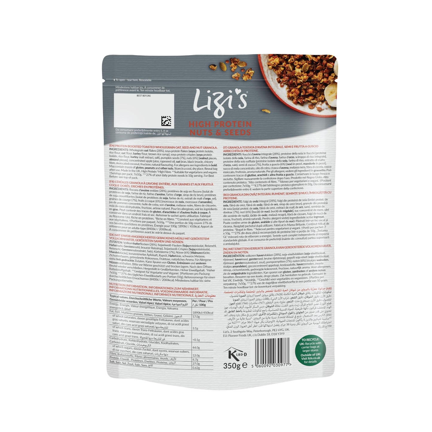 Lizi's - High Protein Granola - 350g - Medaid International