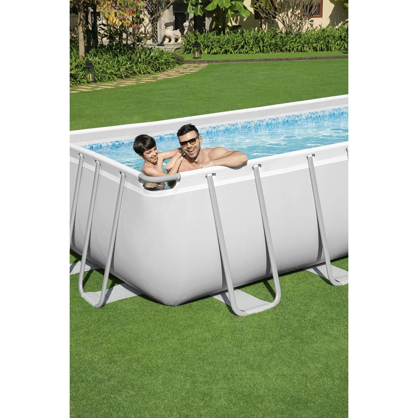 Power Steel Rectangular Pool Set, 732 x 366 x 132 cm - Medaid International