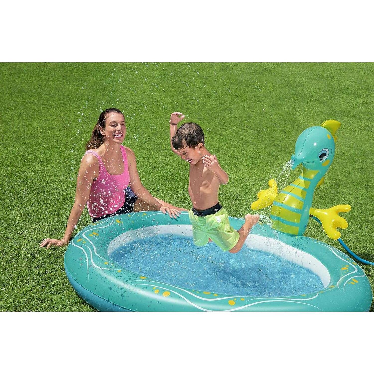 Seahorse Sprinkler Pool, 188x160x86cm - Medaid International