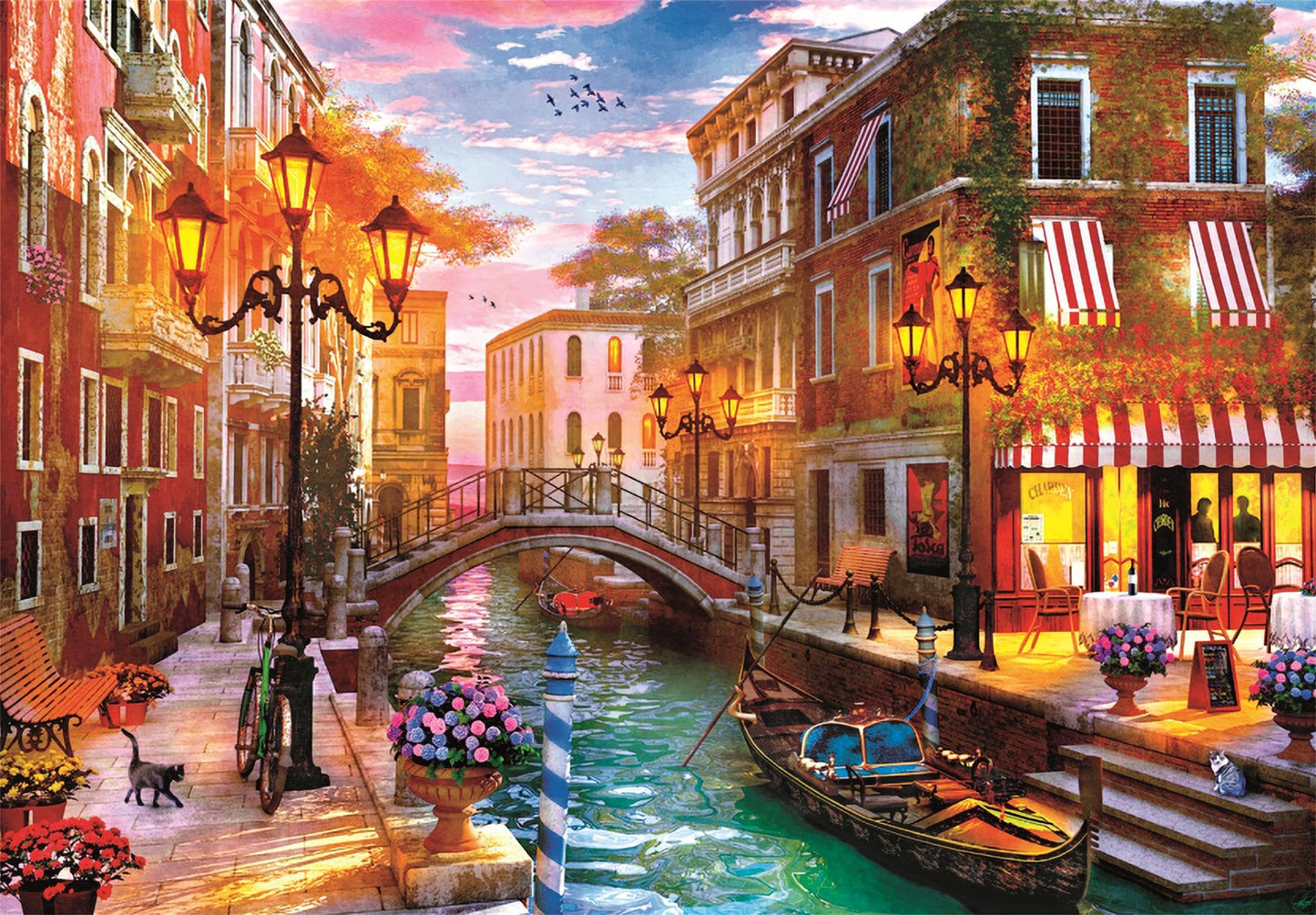 Puzzle 500 Pieces Collection, Sunset Over Venice - Medaid International
