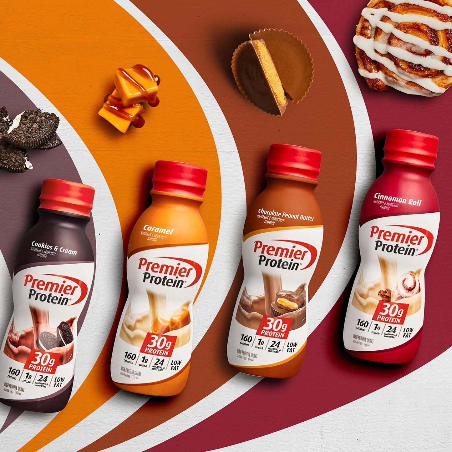 Premier Protein Shake, Chocolate Peanut Butter, 30g Protein, 1g Sugar, 24 Vitamins & Minerals, Nutrients to Support Immune Health, 11.5 Fl Oz, 12 Count - Medaid International