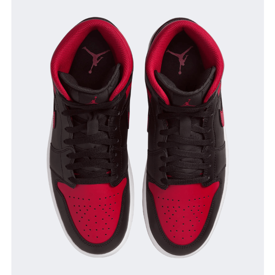 Nike Air Jordan 1 Men Lifestyle Sneakers Black/White/Red - Medaid International