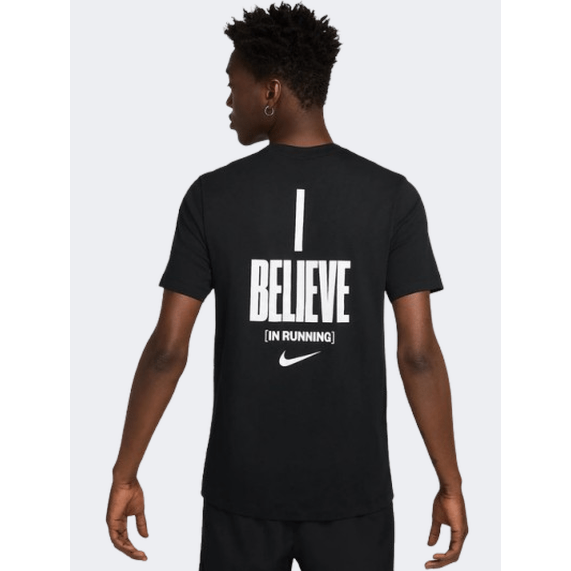 Nike I Believe Men Running T-Shirt Black/White - Medaid International