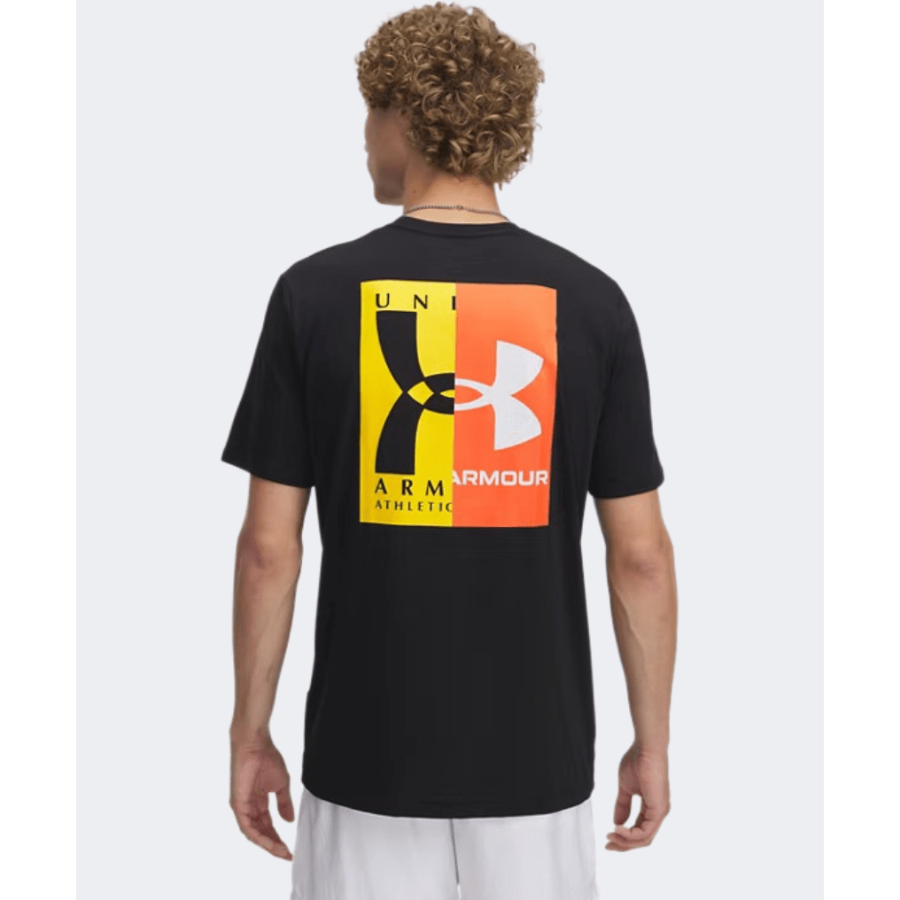 Under Armour Evolution Logo Men Lifestyle T-Shirt Black/White/Gold - Medaid