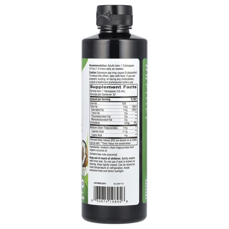 Nature's Way, Organic MCT Oil, 480 ml - Medaid International
