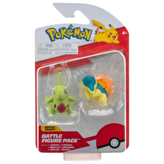 POKEMON BATTLE FIGURE PACK - Cyndaquil & Larvitar - Medaid International