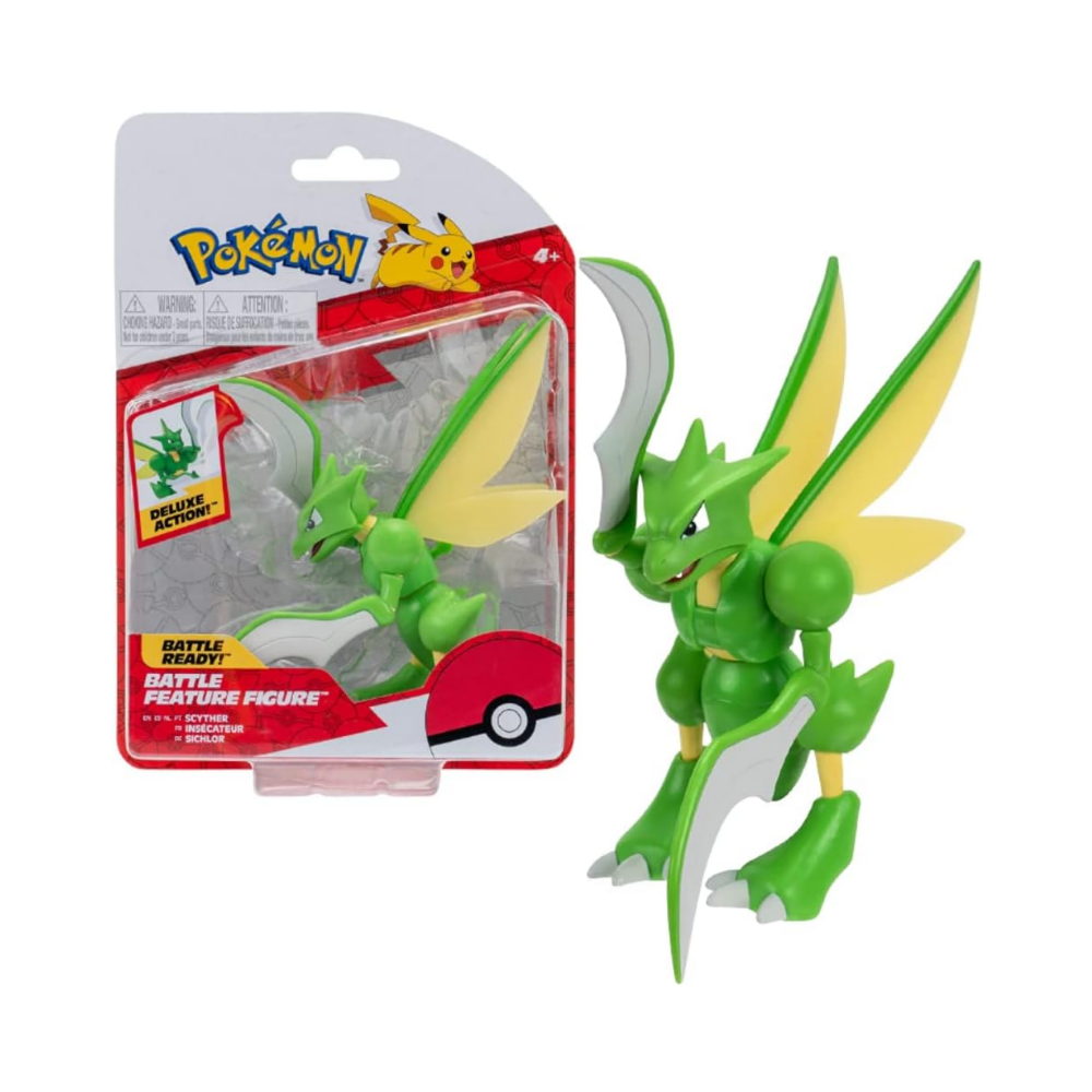 Pokemon Battle Feature 4.5" Figure - Scyther - Medaid International
