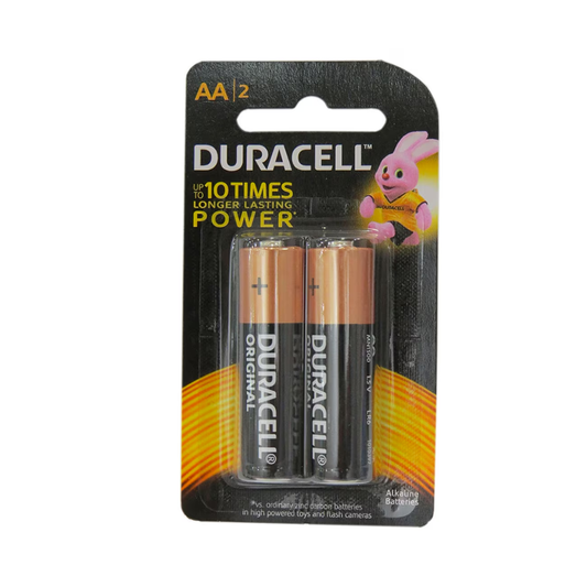 Duracell Original AA 2 Pack No Mercury Long Lasting Battery - Medaid International
