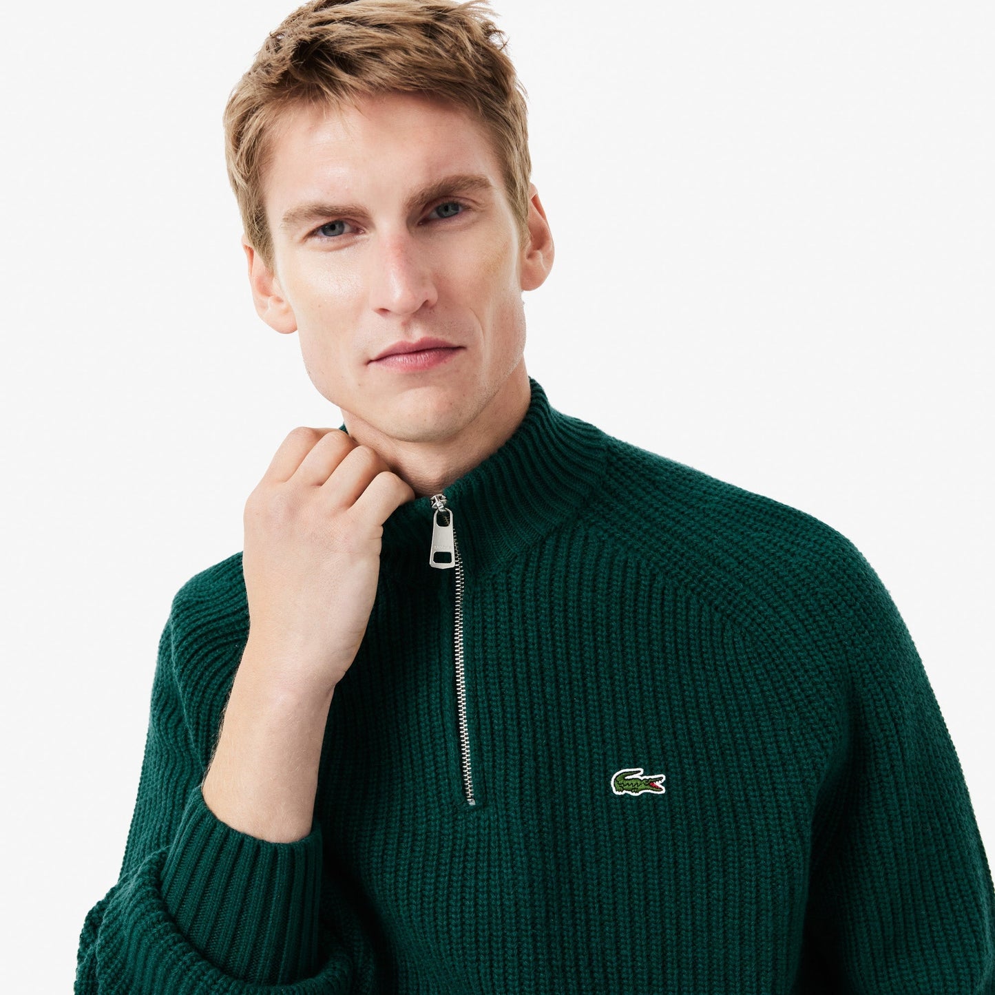 buy-zipped-high-neck-carded-wool-sweater-ah3134-yzp-lebanon - Medaid