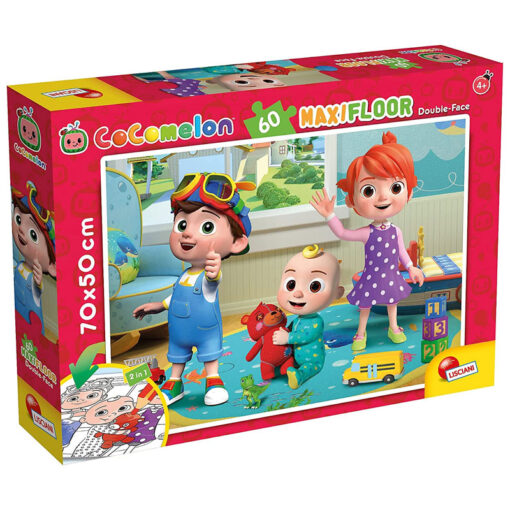 Lisciani 2 in 1 Maxi Floor Puzzle Double Face 60 PCS Cocomelon - Medaid