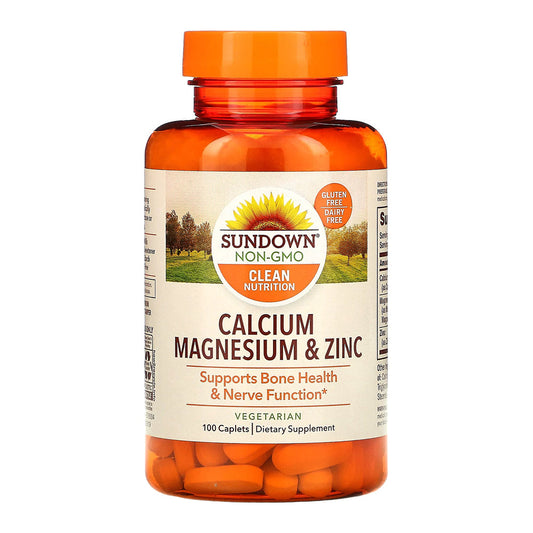 Calcium, Magnesium & Zinc - 100 Caplets - Medaid