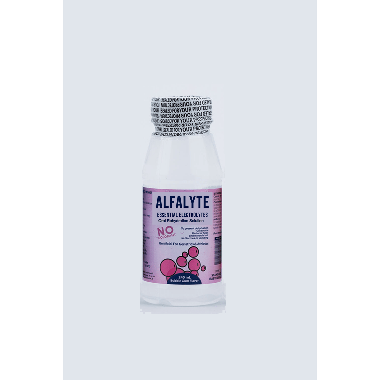 Alfalyte Bubble Gum Flavor - Essential Electrolytes for Recovery - Medaid - Lebanon