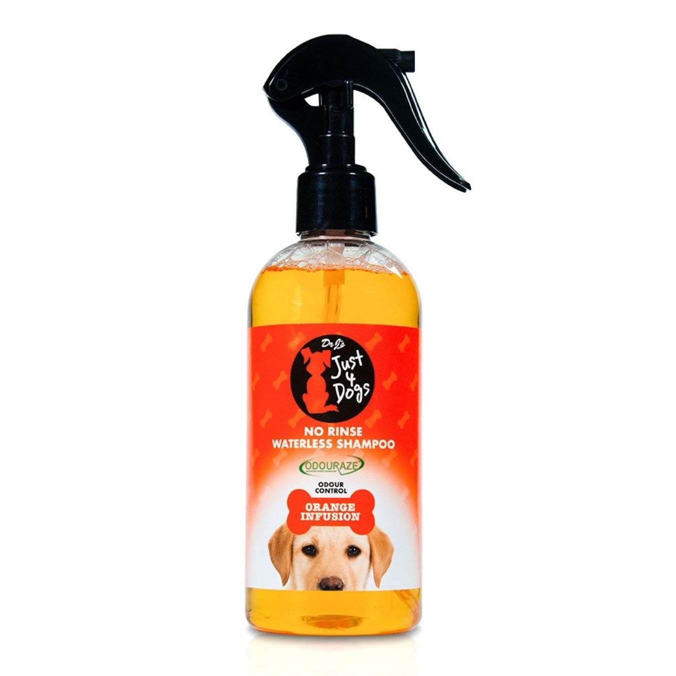 JUST 4 DOGS NO RINSE WATERLESS SHAMPOO ORANGE - Medaid International