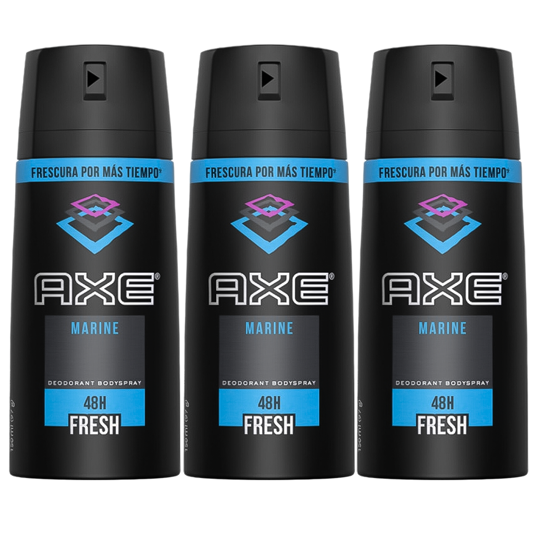 Axe Marine 48H Fresh Spray Deodorant For Him - Pack Of 3 - Medaid International
