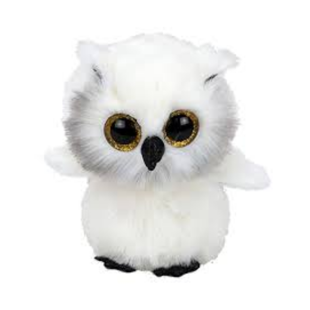 Beanie Boos Owl Austin White Reg 6In - Medaid International