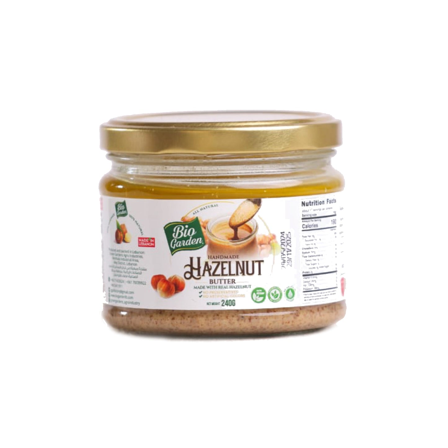 BIO GARDEN BUTTER - HAZELNUT - Medaid International