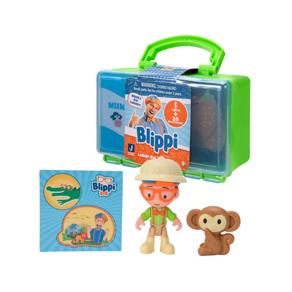 Blippi Deluxe Blind Figure Lunch Box - Green - Medaid International