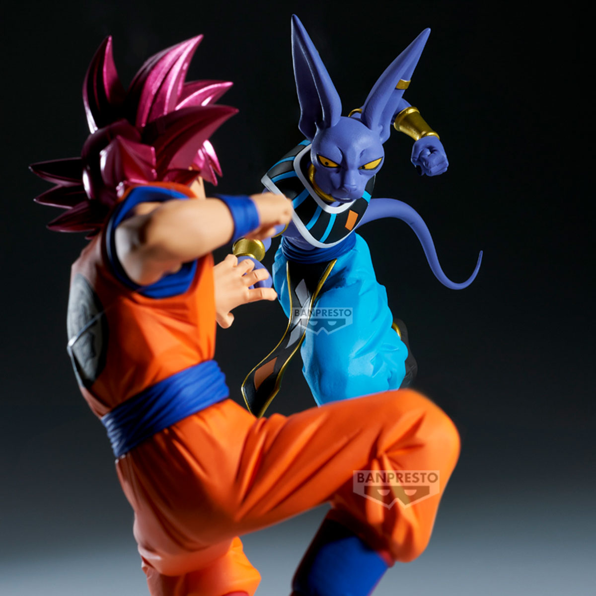 DRAGON BALL SUPER MATCH MAKERS BEERUS (VS SUPER SAIYAN GOD SON GOKU) Figure By Banpresto - Medaid International