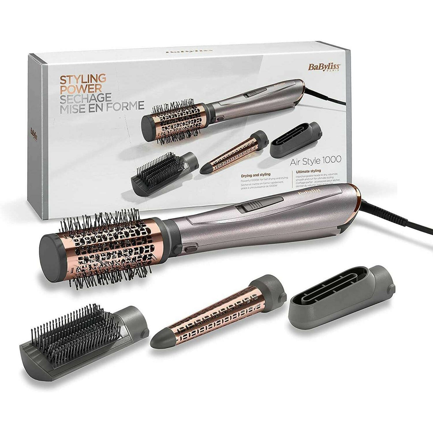 Ceramic Air Style 1000w Hot Air Brush - Medaid International