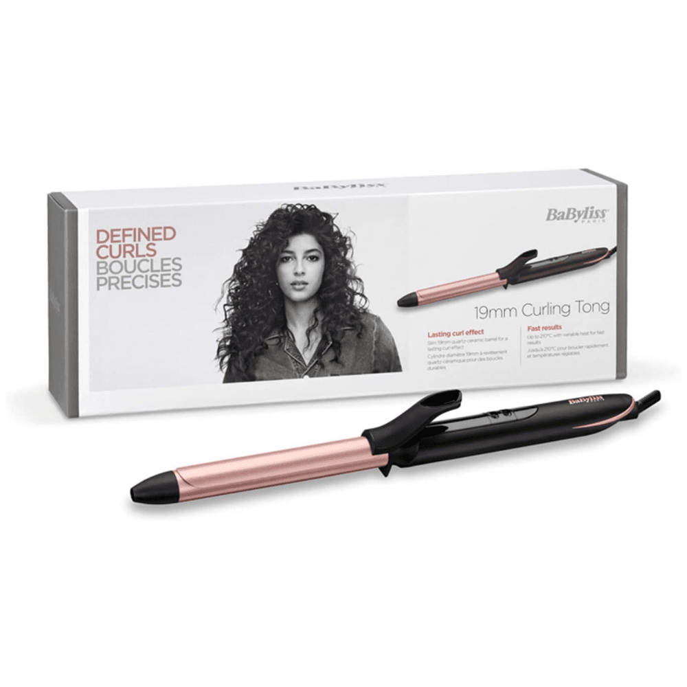 Rose Quartz 19mm Barrel Hair Curling Iron - Medaid International