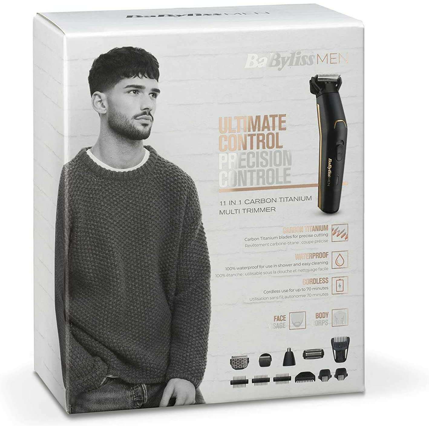 Rechargeable 11 in 1 Multi Trimmer Titanium blades - Medaid International