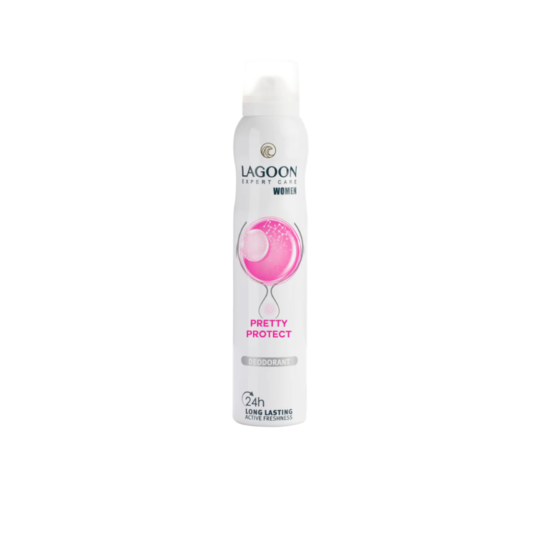 Lagoon 24HR Active Freshness Deo Spray for Women 200ml - Pretty Protect - Medaid International