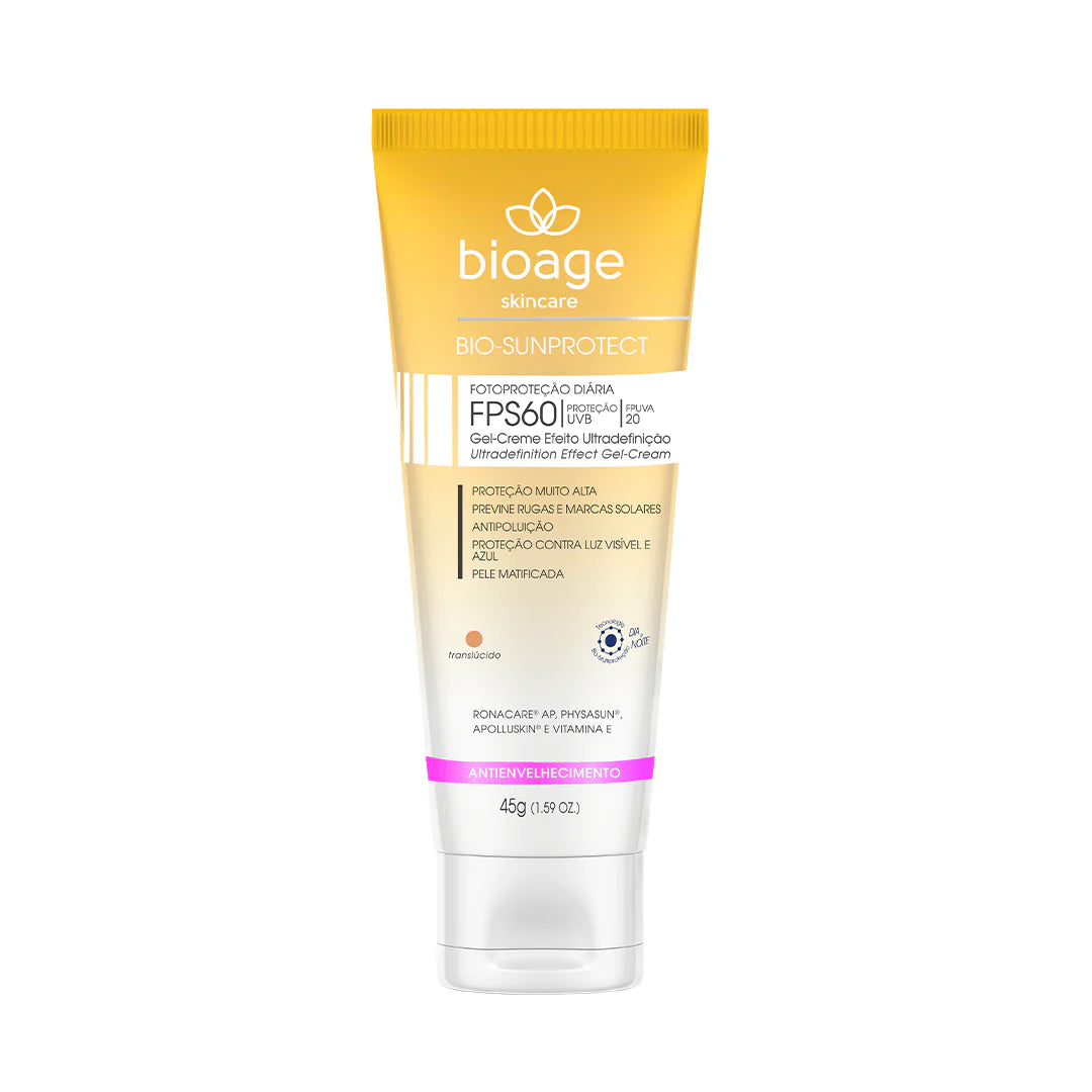 Sunscreen Bioage Bio-sun Protect Spf 60 Translucent Anti-aging - Medaid