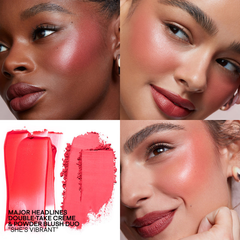 PATRICK TA MAJOR HEADLINES - DOUBLE-TAKE CREME & POWDER BLUSH DUO (SHE'S VIBRANT) - Medaid - Lebanon