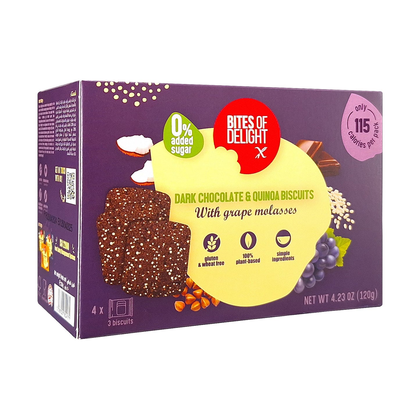 Gluten Free Dark Chocolate & Quinoa Biscuits - Medaid International
