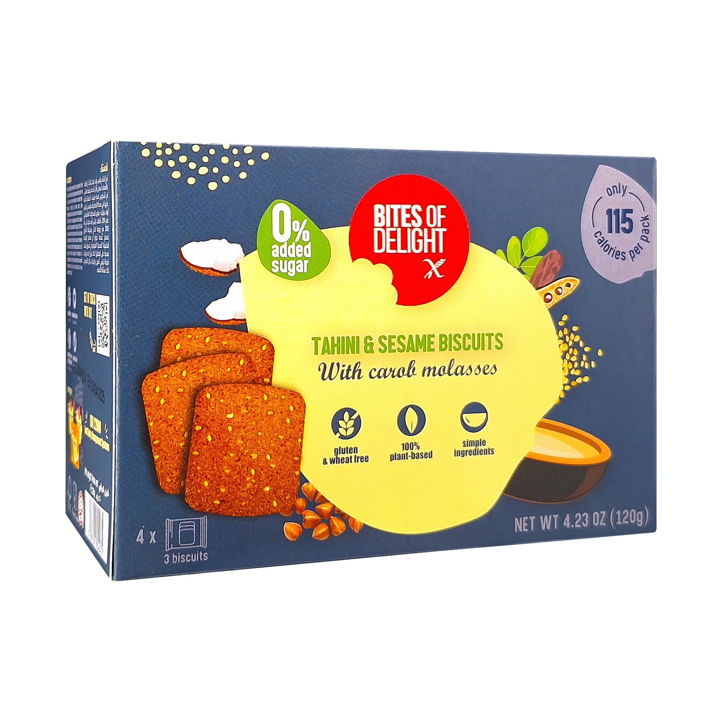 Gluten Free Tahini & Sesame Biscuits - Medaid International