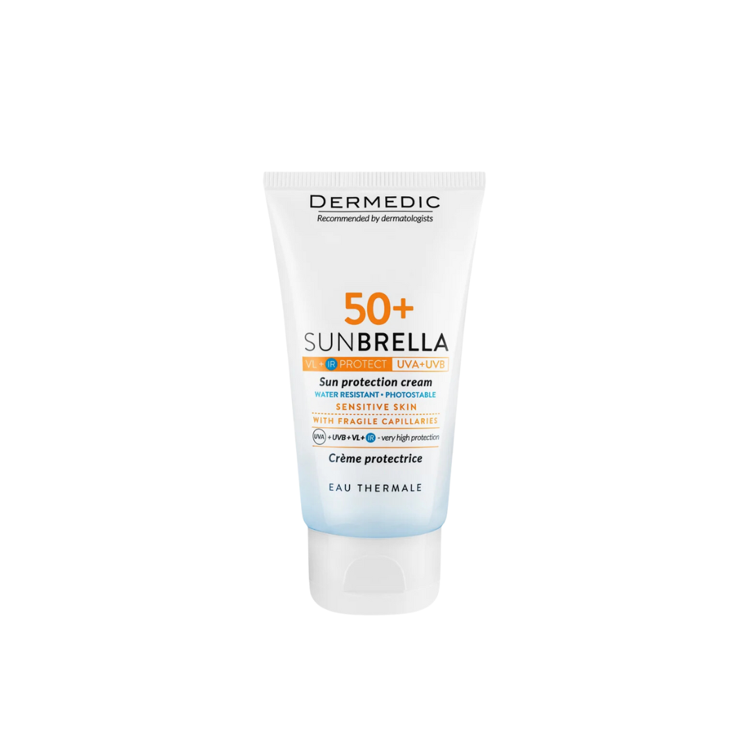 Dermedic Sunbrella Spf 50 + Sun Protection Cream Skin With Fragile Capillaries 50ml - Medaid