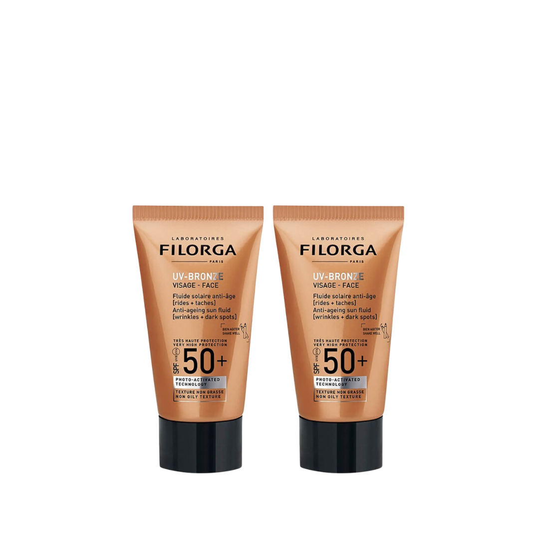 Filorga UV-Bronze Face Fluid SPF50+ Duo At 20% Off - Medaid