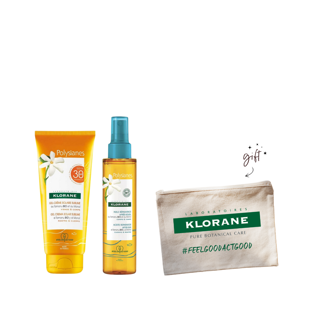 Klorane Sublime After Sun Bundle + Free Pouch - Medaid International