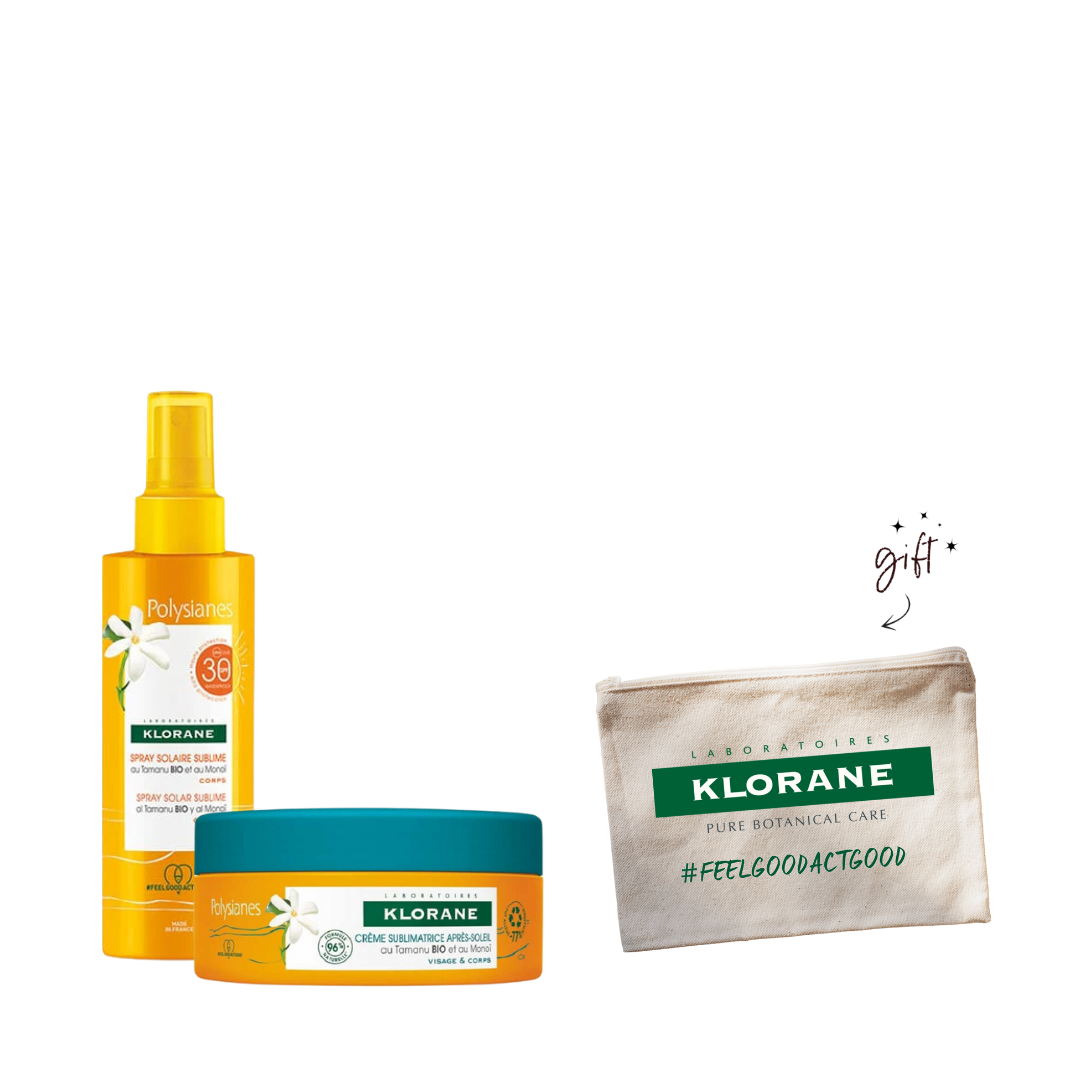 Klorane Polysianes Oil Bundle + Free Pouch - Medaid International