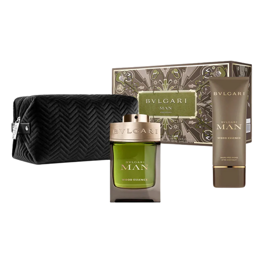 Bulgari Man Wood Essence Eau De Parfum Men's Gift Set - 3Pcs - Medaid International