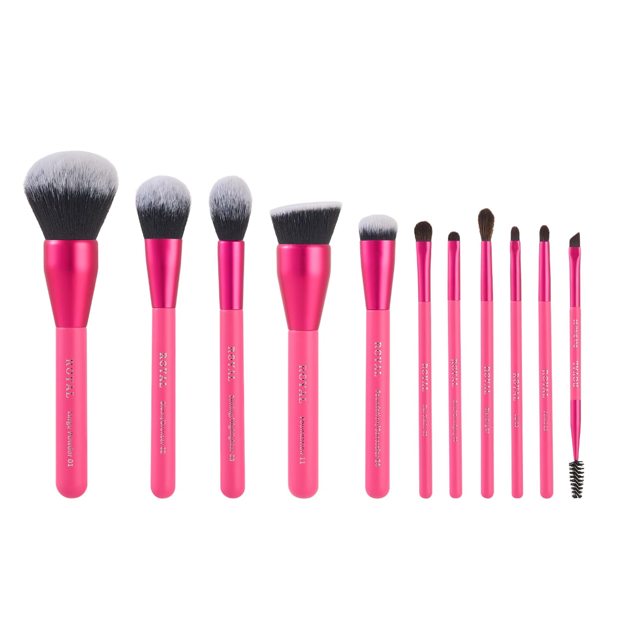 Royal Cosmetics Hot Pink 11 pieces Brush Set - Medaid International