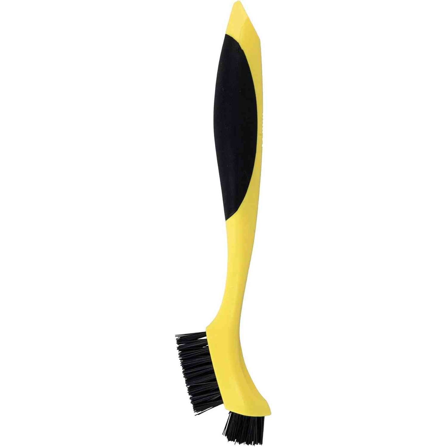 Corner Groove Cleaning Brush with Two Nylon Brush Heads, Fits Narrow Spaces, to Clean Cast Iron or Ridged Cookware - Medaid International