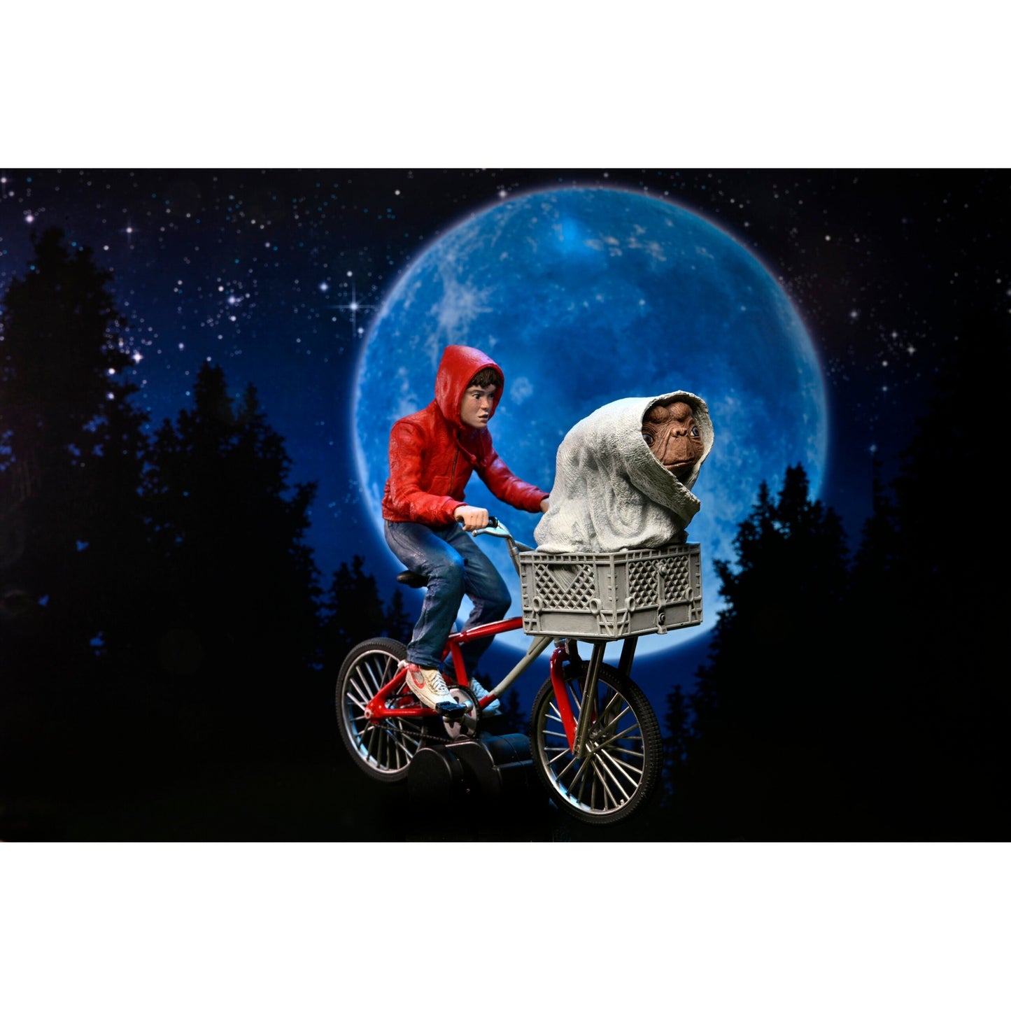 ET 40th Anniversary ET & Elliot On Bike 7" Ultimate Action Figure by Neca - Medaid International