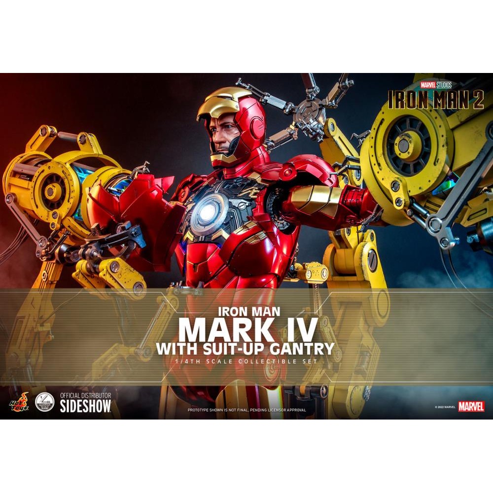 IRON MAN MARK IV WITH GANTRY 1:4 SET By Hot Toys - Medaid International