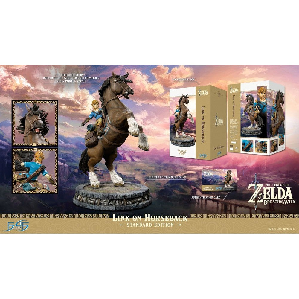 THE LEGEND OF ZELDA: BREATH OF THE WILD - LINK ON HORSEBACK (STANDARD) STATUE BY FIRST 4 FIGURES - Medaid International