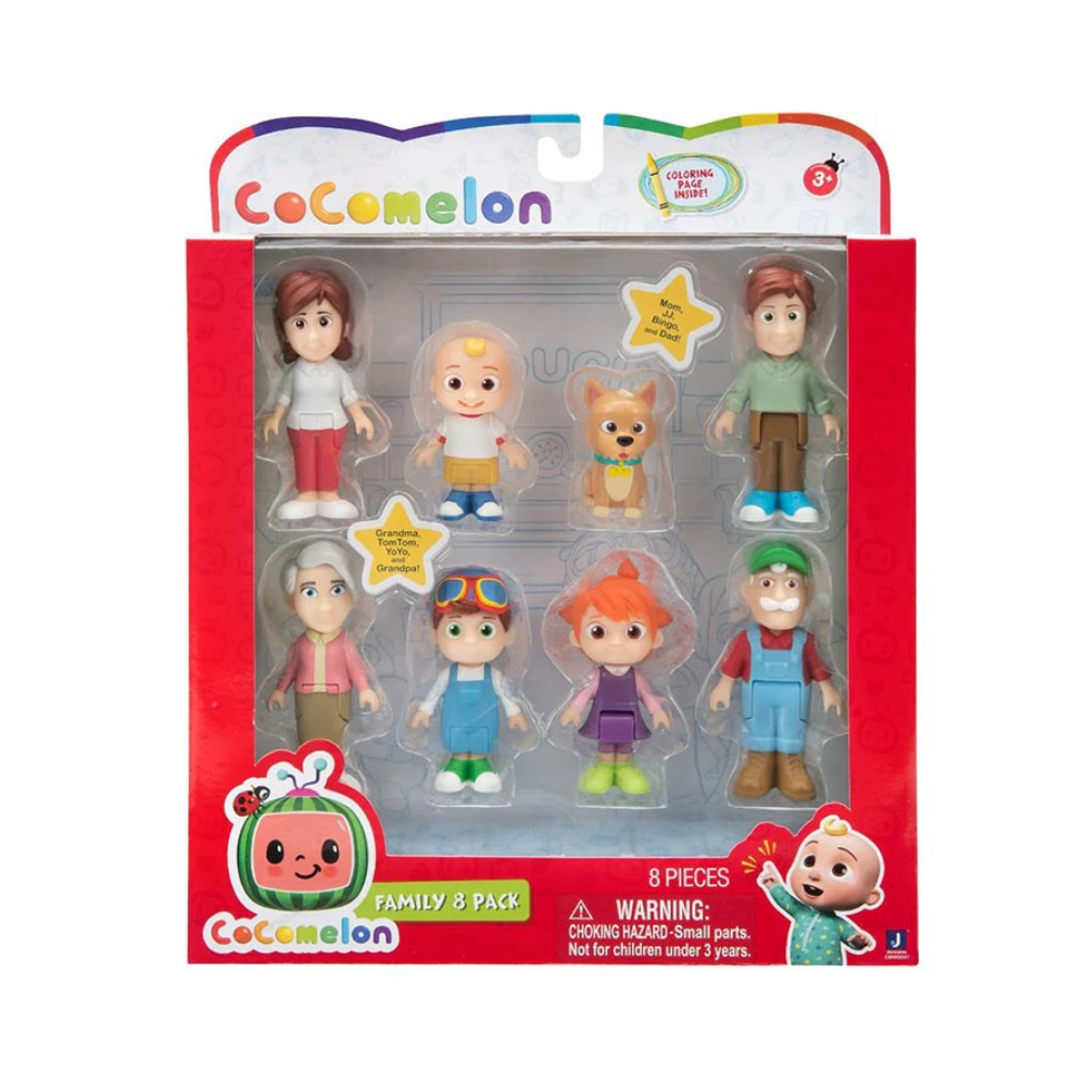 COCOMELON FAMILY SET 8 FIGURE PACK - Medaid International