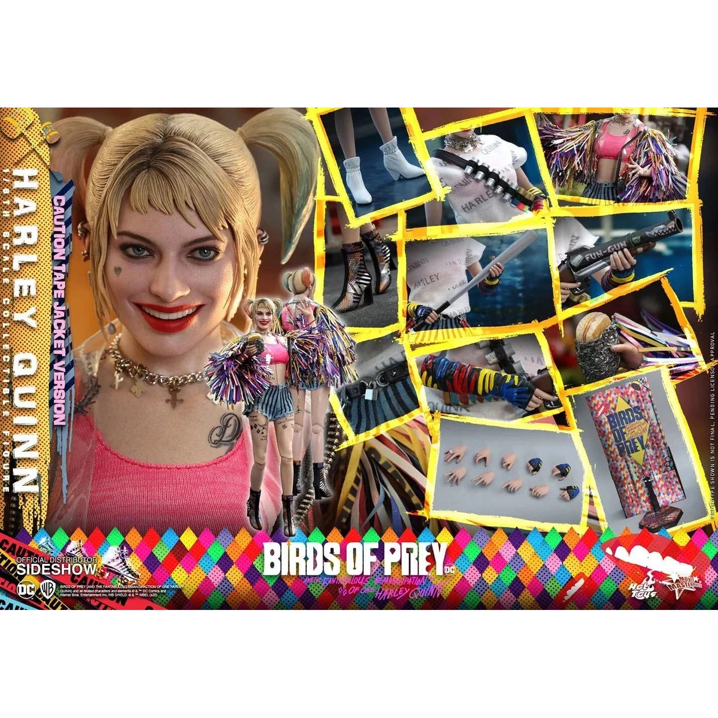 Birds of PRey - Harley Quinn (Caution Tape Jacket) 1/6 Scale Figure By Hot Toys - Medaid International