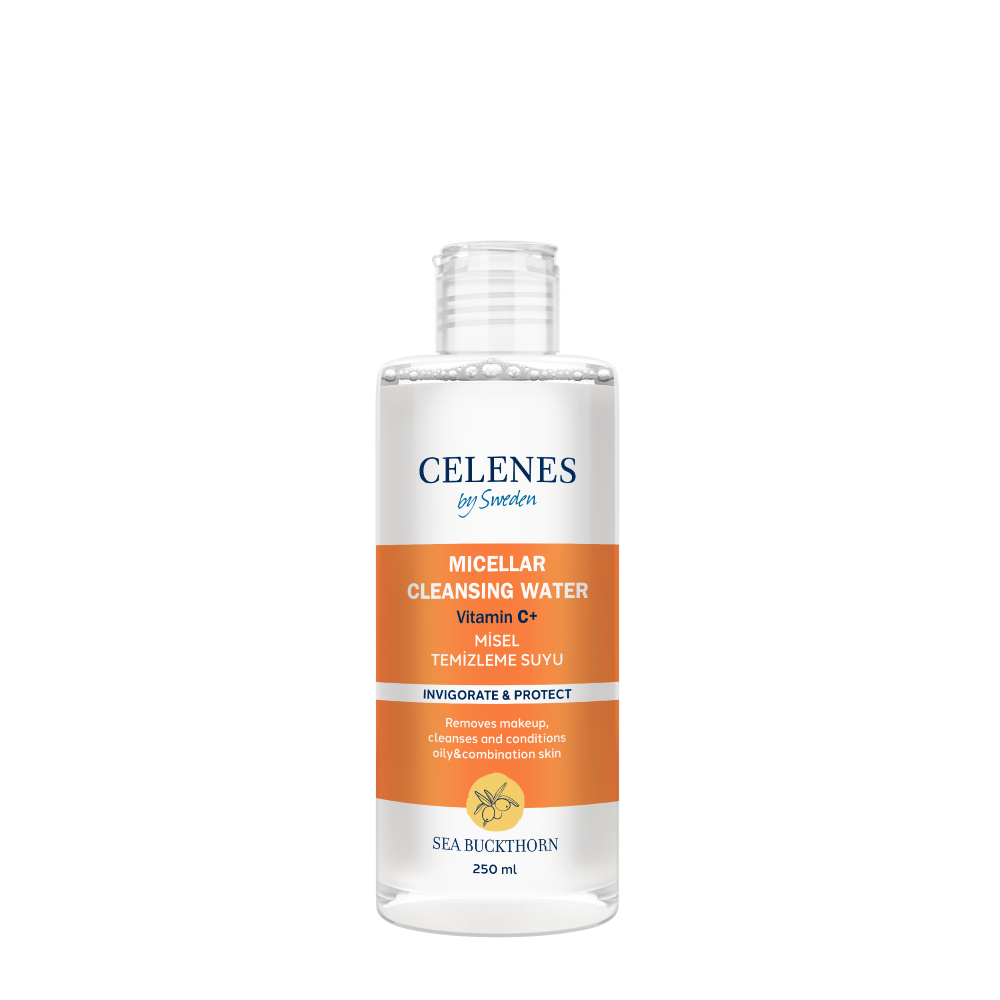 Celenes Sea Buckthorn Micellar Cleansing Water Oily To Combination Skin- 250 ml - Medaid International