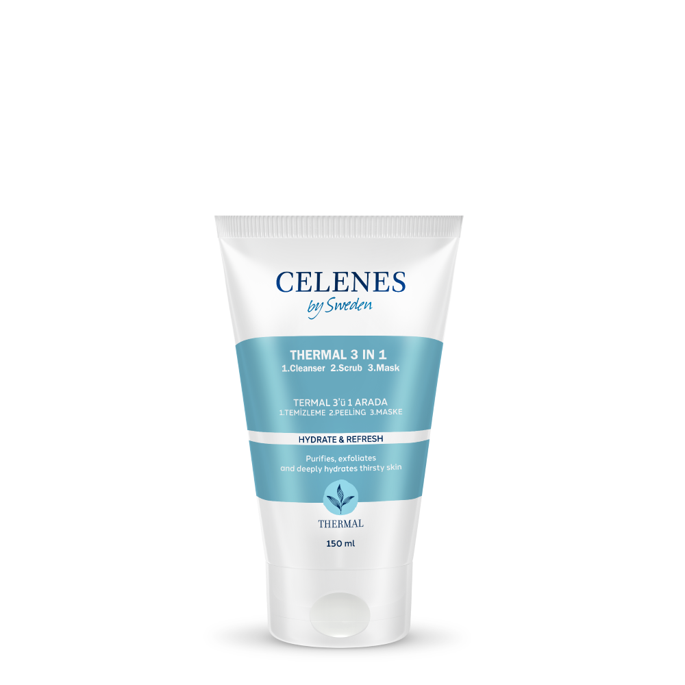 Celenes Thermal 3 In 1 Cleanser Scrub Mask- 150 ml - Medaid International