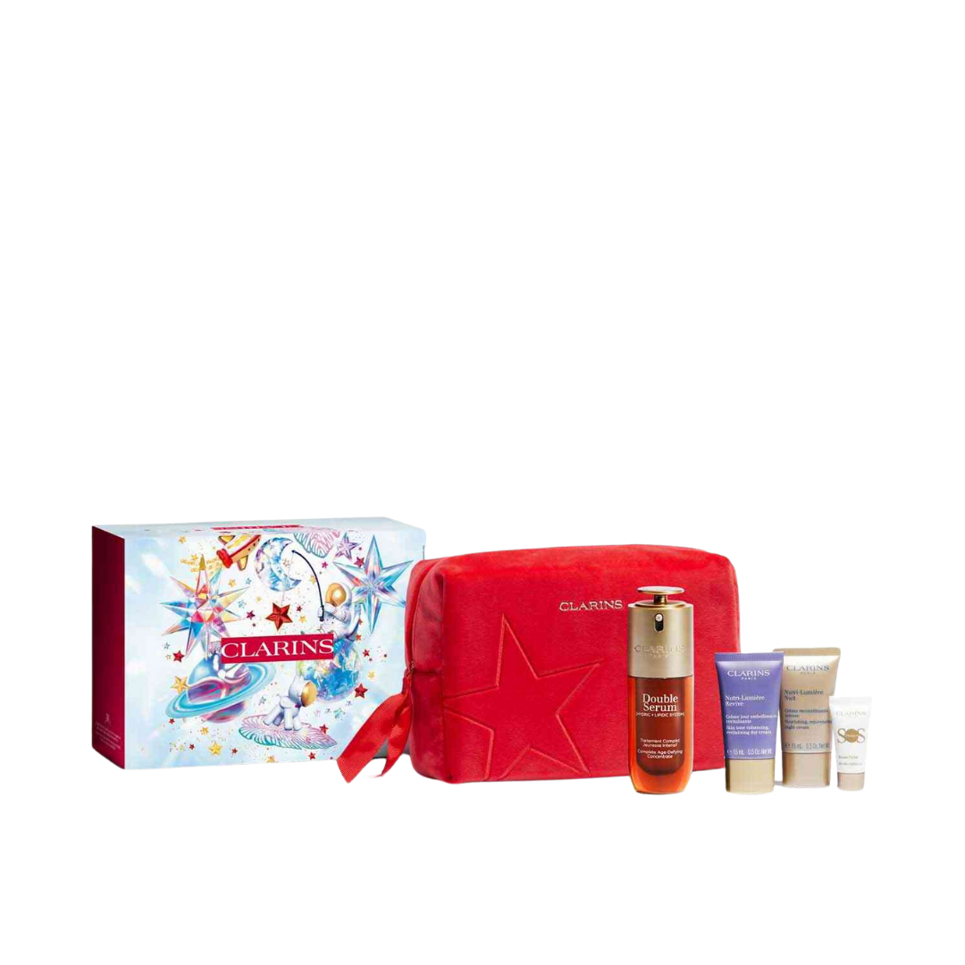 Clarins Double Serum 50ml And Nutri Lumiere Christmas Set - Medaid