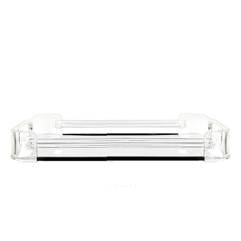 41 CM Transparent Plexi Rectangular Serving Tray with Handles Multifunctional Organizer Tray for Food Drinks Snacks and Appetizers - Medaid International