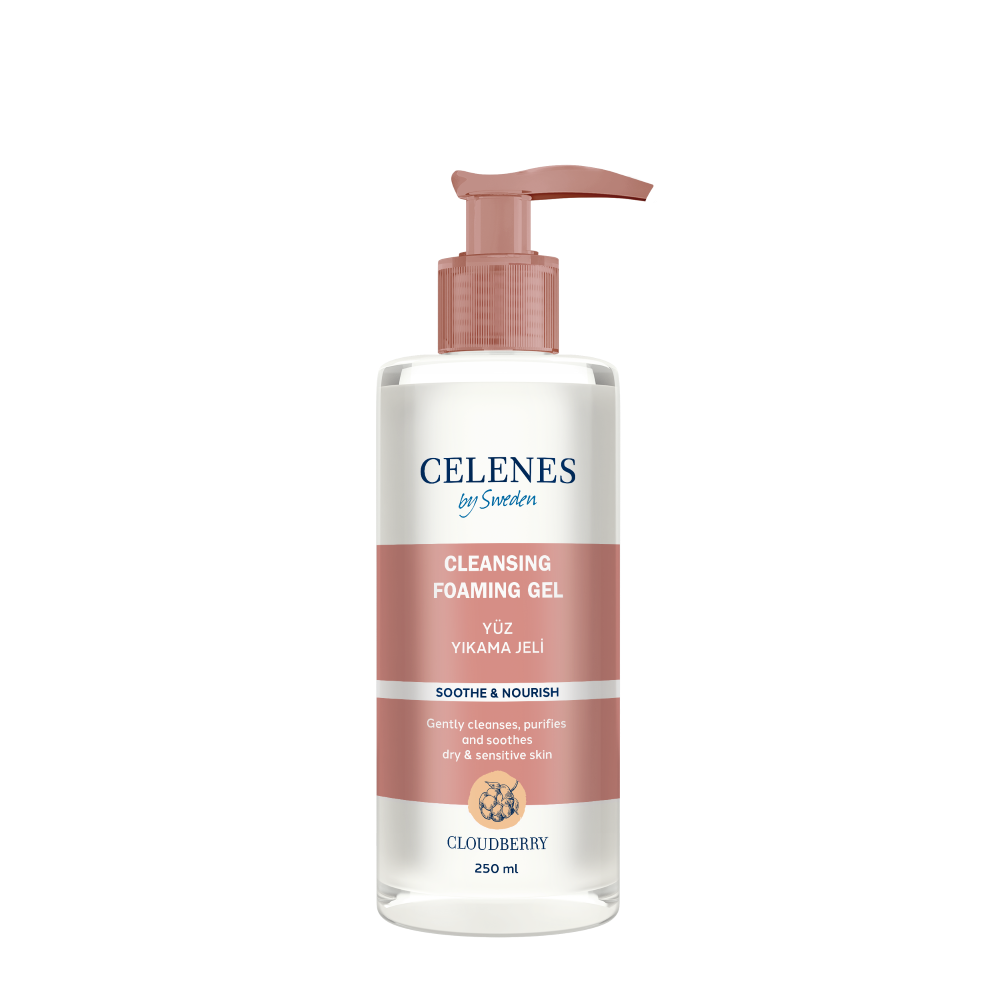 Celenes Cloudberry Cleansing & Foaming Gel Dry & Sensitive Skin- 250 ml - Medaid International