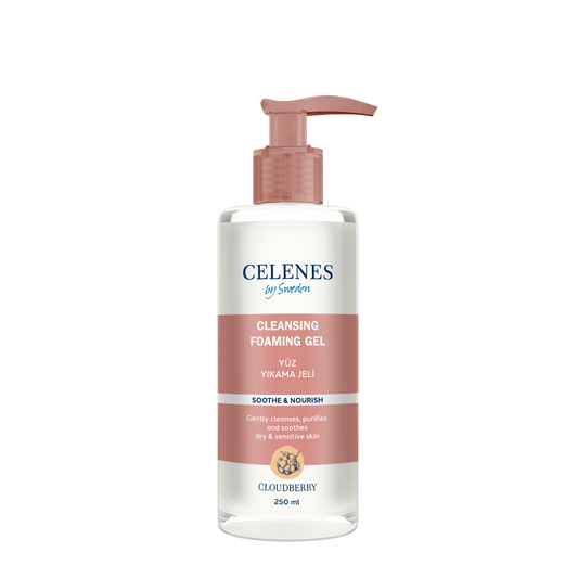 Celenes Cloudberry Cleansing & Foaming Gel Dry & Sensitive Skin- 250 ml - Medaid International
